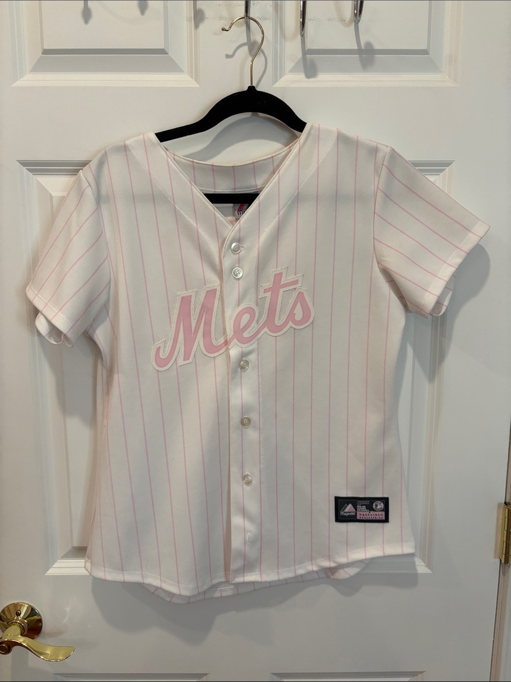 Girls' Mets Pink Baseball Jersey